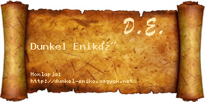 Dunkel Enikő névjegykártya