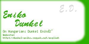 eniko dunkel business card